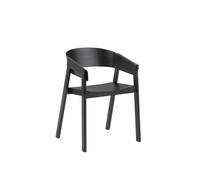 Sedia da Pranzo Cover con Braccioli Nero