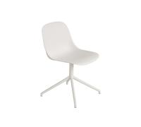 Sedia da Pranzo Fiber con Base Girevole Bianco