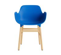 Sedia da Pranzo Form con Braccioli Blu/ Quercia