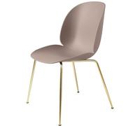 Sedia da Pranzo GUBI Beetle Base Conica Ottone Opaco/ Rosa Dolce