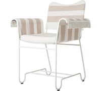 Sedia da Pranzo Gubi Tropique con Frange Bianco/ Leslie Stripe 40