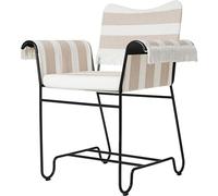 Sedia da Pranzo Gubi Tropique con Frange Nero/ Leslie Stripe 40