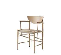 Sedia da Pranzo HM4 con Braccioli Disegnata &Tradition, Rovere Oliato