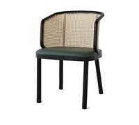 Sedia da pranzo in rattan, sedia da bistrot moderna in vimini di metà secolo, mobili da cucina e soggiorno, comodo sgabello da bar stile