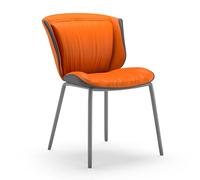 Sedia da Pranzo Leggera di Lusso, Sedia da Svago Moderna e Semplice Con Schienale, Design Abbinato ai Colori, Migliora Il Senso Dello Spazio, Adatta for Cucina, Ristorante, Salotto, Sala Trattative(Or