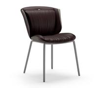 Sedia da Pranzo Leggera di Lusso, Sedia da Svago Moderna e Semplice Con Schienale, Design Abbinato ai Colori, Migliora Il Senso Dello Spazio, Adatta for Cucina, Ristorante, Salotto, Sala Trattative(Br