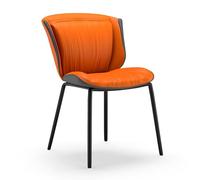 Sedia da Pranzo Leggera di Lusso, Sedia da Svago Moderna e Semplice Con Schienale, Design Abbinato ai Colori, Migliora Il Senso Dello Spazio, Adatta for Cucina, Ristorante, Salotto, Sala Trattative(Or