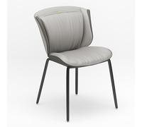 Sedia da Pranzo Leggera di Lusso, Sedia da Svago Moderna e Semplice Con Schienale, Design Abbinato ai Colori, Migliora Il Senso Dello Spazio, Adatta for Cucina, Ristorante, Salotto, Sala Trattative(Wh