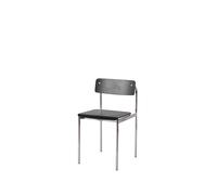 Sedia da Pranzo Offset Cromo/ Nero