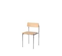 Sedia da Pranzo Offset Cromo/ Rovere Oliato