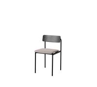 Sedia da Pranzo Offset Nero/Re-Wool 128