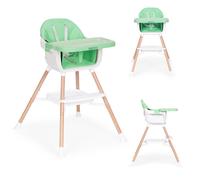 Sedia da pranzo per bambini 2 in 1 verde ECOTOYS
