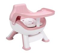 Sedia da Pranzo per Bambini Sedia da Alimentazione per Bambini Schienale con Cuscino Cigolante Protezione per la Colonna Vertebrale per la Casa (PINK)