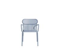 Sedia da Pranzo Petite Friture W ND con Braccioli, Colore Blue Pigeon