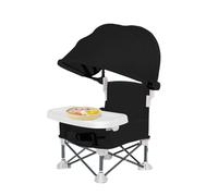 Sedia Da Pranzo Pieghevole Per Bambini - Seggiolino Da Viaggio Con Vassoio Per Mangiare,Seggiolino Pieghevole Con Protezione Solare Per Casa All'aperto Picnic Praia Giardino