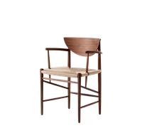Sedia da Pranzo &Tradition Drawn HM4 con Braccioli in Noce