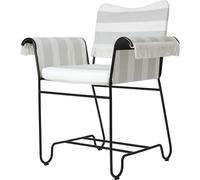 Sedia da Pranzo Tropique con Frange Nero/ Leslie Stripe 20