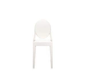 Sedia da Pranzo Victoria Ghost Bianco Brillante