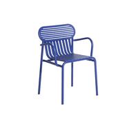 Sedia da pranzo W ND con braccioli , Blu
