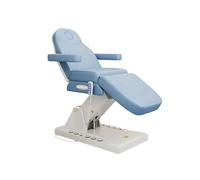 Sedia da salone completamente elettrica con 3 motori, tavolo professionale per spa di bellezza con regolazione dell'altezza e dell'angolo, telecomando e controllo a pedale