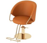 Sedia da salone per parrucchieri, con base cromata resistente, attrezzatura moderna per barbieri e professionisti della spa, design ergonomico per il massimo comfort