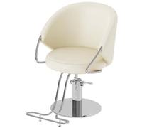 Sedia da salone per parrucchieri, con base cromata resistente, attrezzatura moderna per barbieri e professionisti della spa, design ergonomico per il massimo comfort