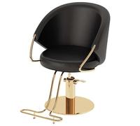 Sedia da salone per parrucchieri, con base cromata resistente, attrezzatura moderna per barbieri e professionisti della spa, design ergonomico per il massimo comfort