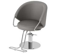 Sedia da salone per parrucchieri, con base cromata resistente, attrezzatura moderna per barbieri e professionisti della spa, design ergonomico per il massimo comfort