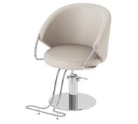 Sedia da salone per parrucchieri, con base cromata resistente, attrezzatura moderna per barbieri e professionisti della spa, design ergonomico per il massimo comfort