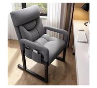 Sedia da salotto con schienale regolabile, comoda e spessa, con struttura in acciaio resistente, perfetta per leggere e rilassarsi, per casa e ufficio