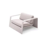 Sedia da salotto curva, chaise longue in vimini e rattan, per tutte le stagioni, con cuscini imbottiti, mobili da giardino per patio, giardino, cortile, piscina, divano A