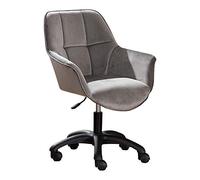 Sedia da scrivania ergonomica girevole in velluto - Sedia da ufficio e gaming regolabile con piedini in nylon nero resistente per il massimo comfort in casa e spazio di lavoro