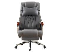 Sedia da scrivania ergonomico per ufficio domestico con altezza lombare ad alta parte della sedia da compito per computer in pelle regolabile con ruote per rotole girevoli a 360 ° ideali per piccoli