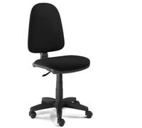 IDEALSEDIE DI GALIZIA MICHELE SEDIA DA SCRIVANIA GIREVOLE, ALZATA A GAS, BASE CON RUOTE, MECCANISMO A CONTATTO PERMANENTE, RIVESTIMENTO IN TESSUTO NERO PRODUZIONE ITALIANA, CERTIFICATA CATAS 626