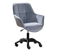 Sedia da scrivania girevole ergonomica in velluto - Sedia da gaming e da ufficio regolabile con piedini in nylon nero per il massimo comfort nello spazio di lavoro domestico (taglia unica, b