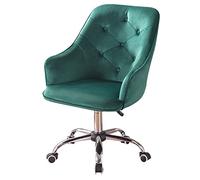 Sedia da scrivania girevole in velluto regolabile, ergonomica, imbottita, con braccioli, per casa, ufficio, design moderno ed elegante, comoda seduta per lavoro o studio