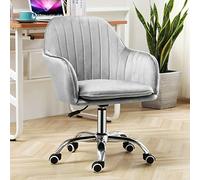 Sedia da scrivania girevole sedia a mezzogiorno, sedia da ufficio a casa ergonomica, velluto sedia girevole con regolazione del sollevamento, sedia da vanità per il salotto del salotto per ufficio