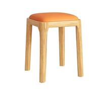 Sedia da scrivania moderna in legno massello, sgabello da ingresso e sala da pranzo, impilabile, panca corta per casa, ufficio, soggiorno e camera da letto, mobili versatili per qualsiasi spazio