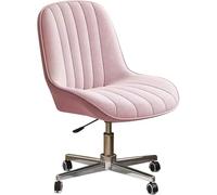 Sedia da scrivania moderna in tessuto di velluto con ruote e funzione regolabile in altezza, ideale per la camera da letto o l'ufficio, elegante design incrociato (grigio chiaro/a) Octopus feet