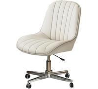 Sedia da scrivania moderna in tessuto di velluto con ruote e funzione regolabile in altezza, ideale per la camera da letto o l'ufficio, elegante design incrociato (grigio chiaro/a) Octopus feet