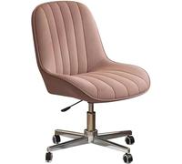 Sedia da scrivania moderna in tessuto di velluto con ruote e funzione regolabile in altezza, ideale per la camera da letto o l'ufficio, elegante design incrociato (grigio chiaro/a) Octopus feet