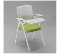 Sedia da scrivania pieghevole for computer con scrittoio con bracciolo for tablet, sedie da formazione commerciale impilabili, sedie for accoglienza ospiti in rete for casa, scuola, feste(Green)