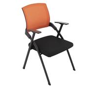 Sedia da scrivania pieghevole for computer, sedia da studente con scrittoio con bracciolo for tablet, sedile imbottito impilabile for sala conferenze, sedia for ospiti, for casa, scuola, feste, chiesa