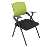 Sedia da scrivania pieghevole for computer, sedia da studente con scrittoio con bracciolo for tablet, sedile imbottito impilabile for sala conferenze, sedia for ospiti, for casa, scuola, feste, chiesa