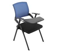 Sedia da scrivania pieghevole for computer, sedia da studente con scrittoio con bracciolo for tablet, sedile imbottito impilabile for sala conferenze, sedia for ospiti, for casa, scuola, feste, chiesa