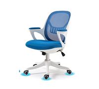 Sedia da sedia da ufficio ergonomico, sedia a metà difensore di casa girevole a 360 gradi con supporto lombare e funzione di inclinazione, sedia a mesh per la classe camera da letto, cuscinetto da