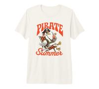 Sedia da Spiaggia con Grafica a Forma di Oca Pirata Estiva Maglietta Premium