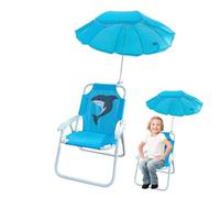 Sedia Da Spiaggia Per Bambini Con Ombrellone Integrato - Sedia Pieghevole Da Spiaggia Con Ombrellone Per Esterni,Portatile per Esterni Viaggi e Sabbia con Ombrellino per Terrazzo Giardino Piscina e Pi