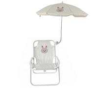 Sedia da spiaggia per bambini con ombrellone, sedia da giardino pieghevole per bambini con parasole per spiaggia/piscina/campeggio/pesca
