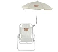 Sedia da spiaggia per bambini con ombrellone, sedia da giardino pieghevole per bambini con parasole per spiaggia/piscina/campeggio/pesca